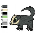 Free Animal for kids Badger Embroidery Design